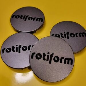 Rotiform BUC Center Hub Cap Set  Cast Monoblock Anthractite Black 1003-40MVBL